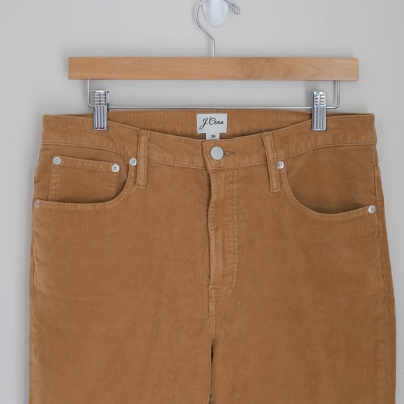 NWT J. Crew Women's Vintage Straight Pant Garment-Dyed Corduroy Cappuccino 30 - Picture 2 of 8